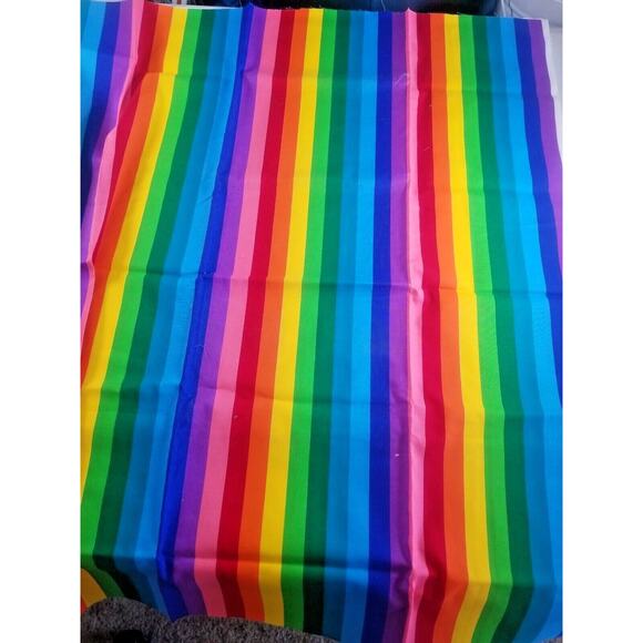 Rainbow Fabric Quilting, Crafts, Sewing Cotton 36" x 30" Bright Colorful - Picture 1 of 4